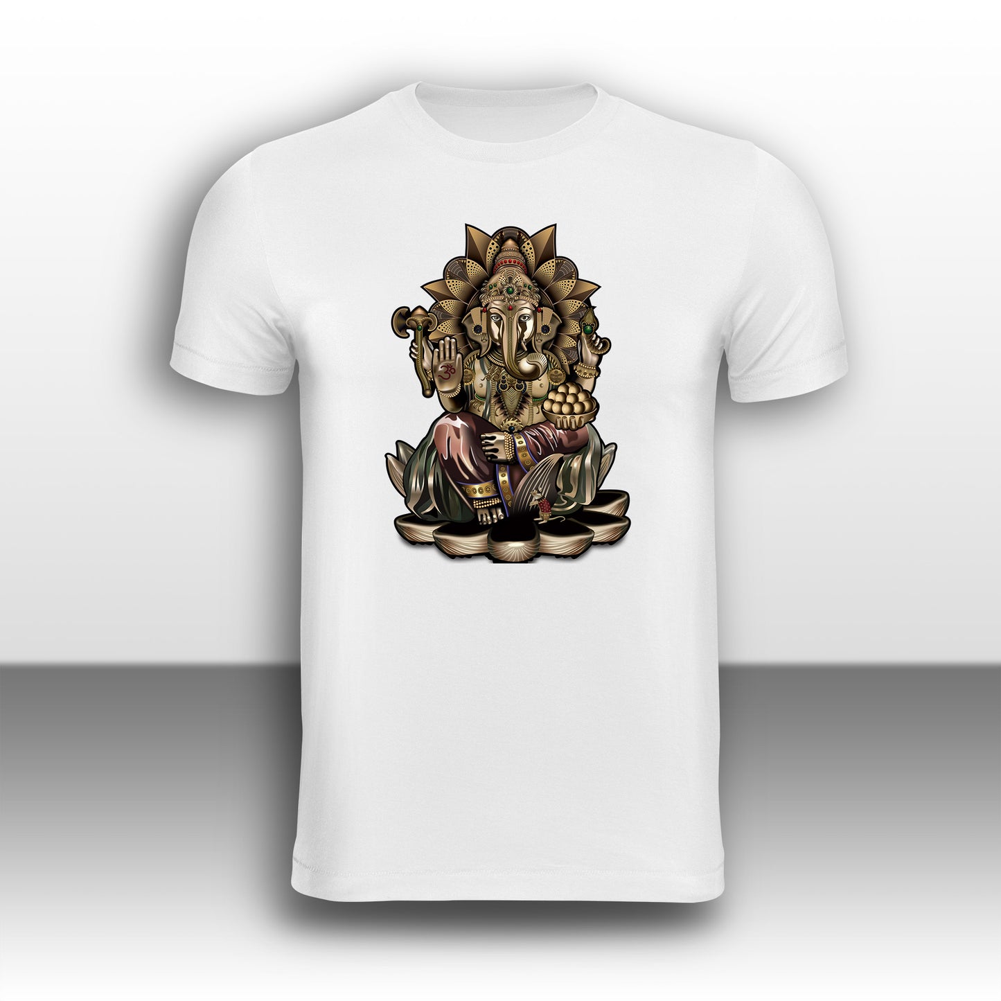 Lord Ganasha Gold T-Shirt - Hindu T-Shirt
