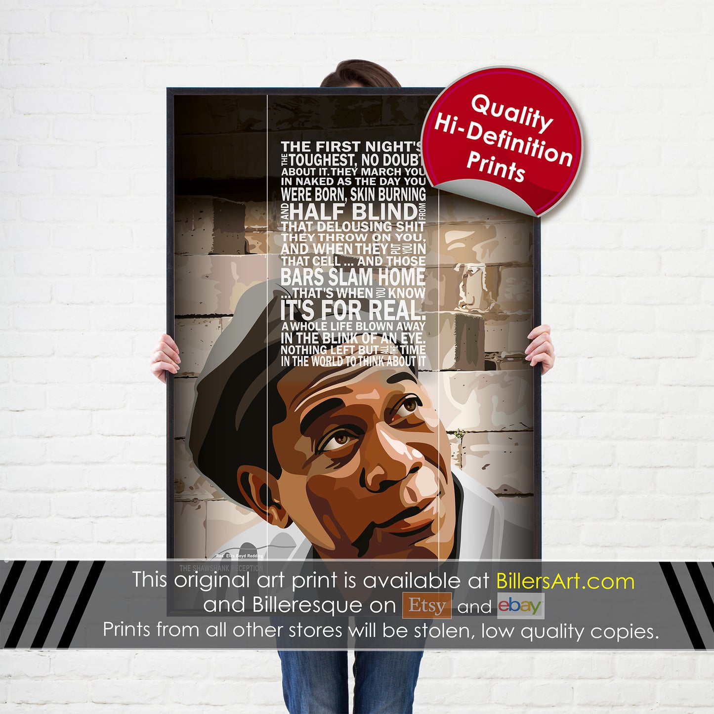 The Shawshank Redemption Movie Print - Red Quote