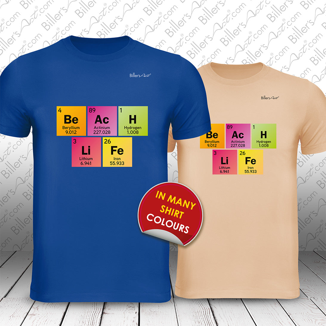 Beach Life Periodic Table T-Shirt