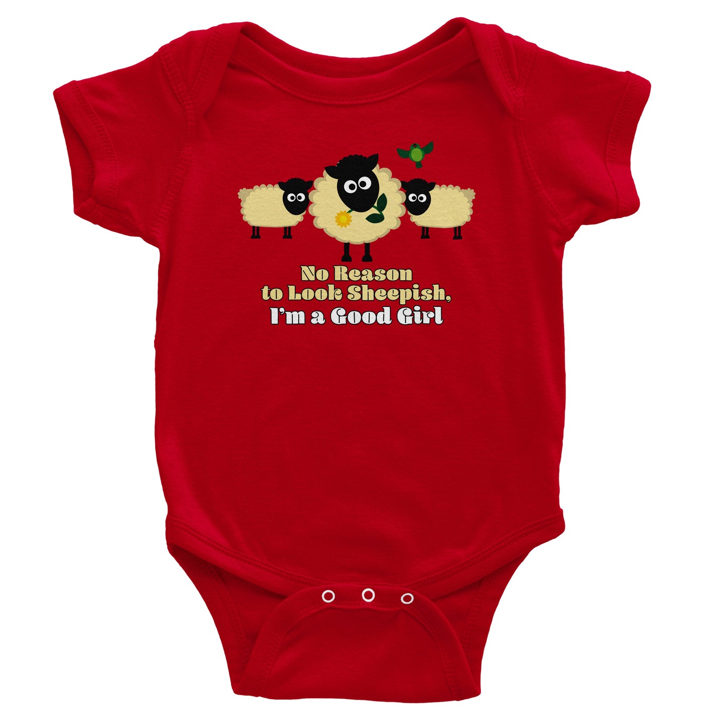 Babies Happy Sheep Bodysuit from the Farm Yard Collection
