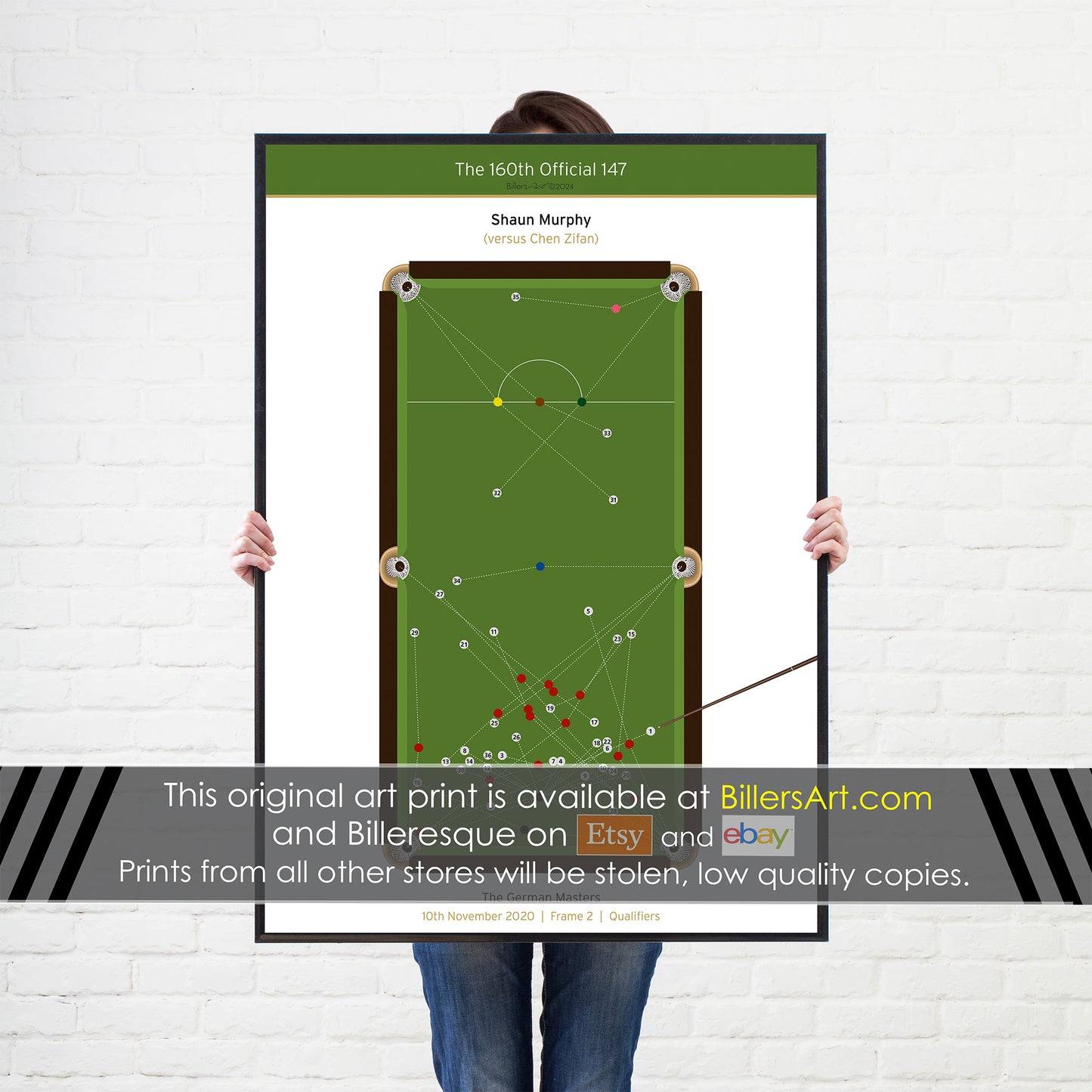 Snooker Shaun Murphy 147 Snooker Poster