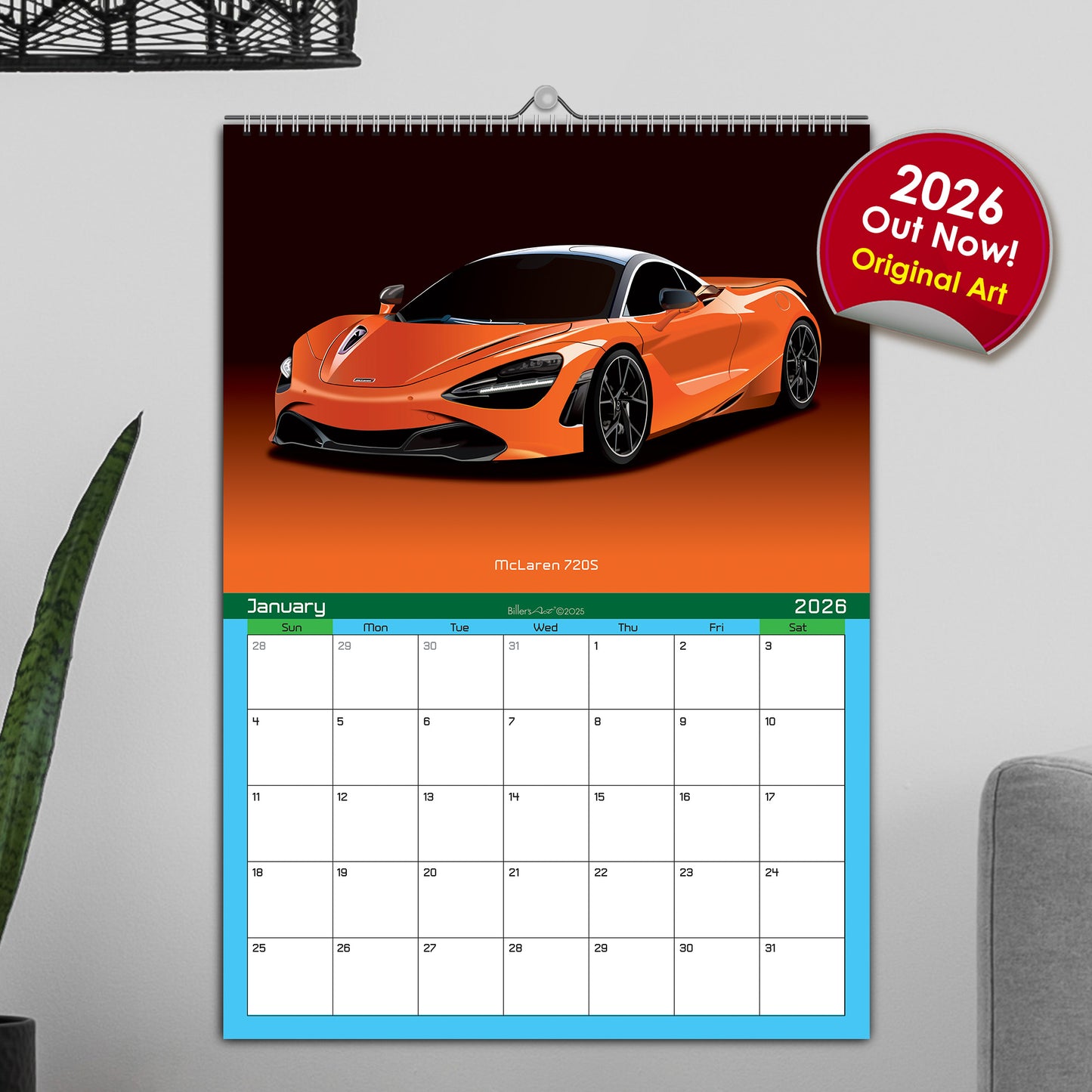 2026 Supercars Calendar - fast cars calendar