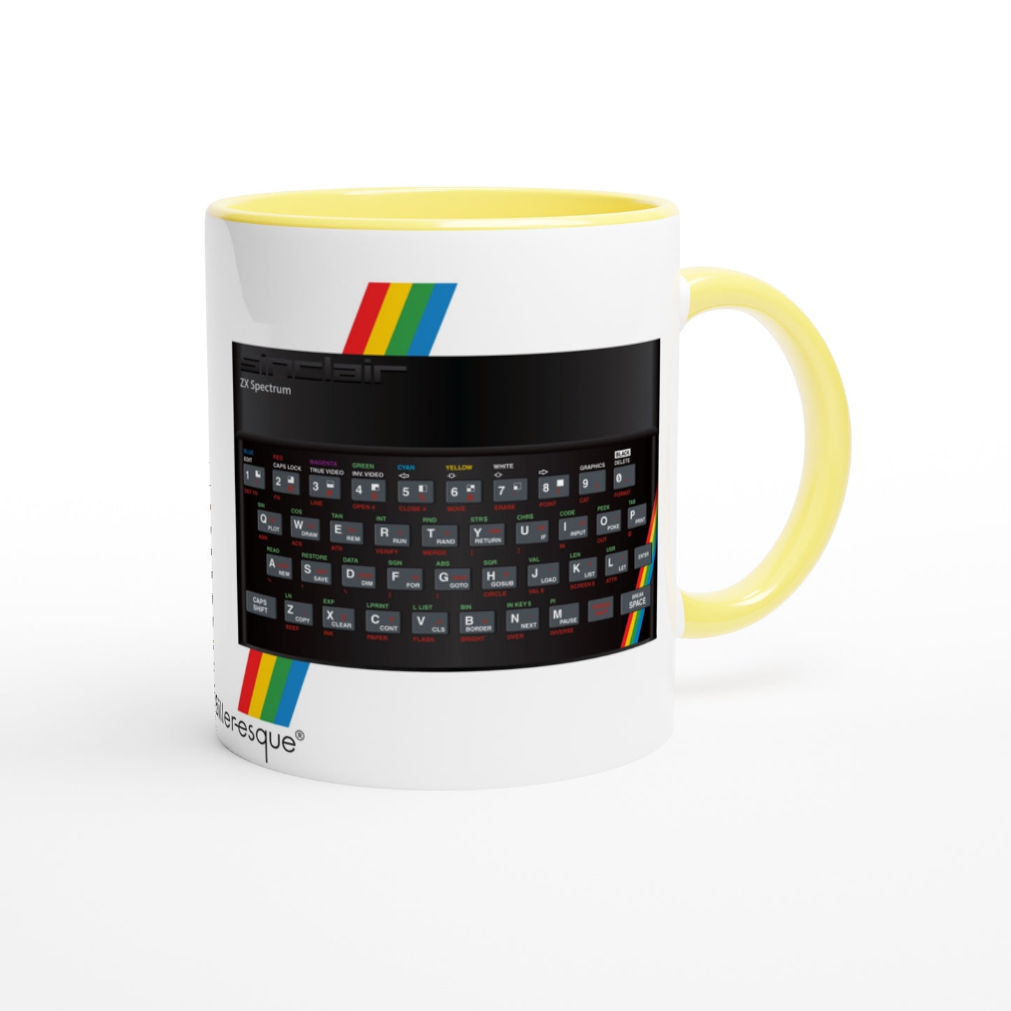 Retro Iconic ZX Spectrum 48k Computer Mug beautifully drawn retro print 60s 70s 80s memorabilia