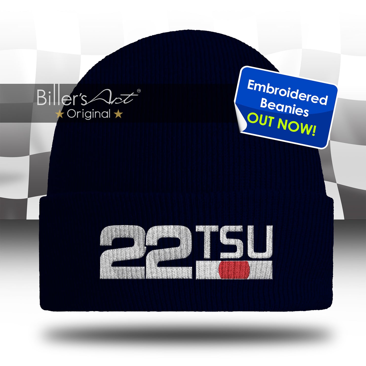Yuki Tsunoda Embroidered F1 Beanie