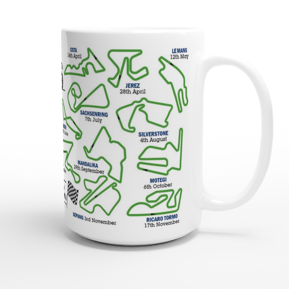 MotoGP 2024 Fixtures XL Mugs - 15oz - 2024 Season Fixture Mugs - All MotoGP Races