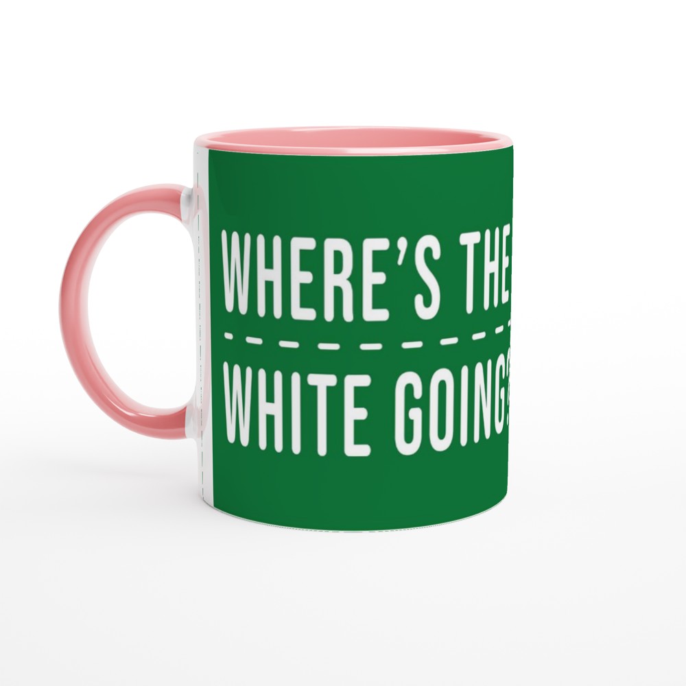 Snooker Mug - Where's The White Going? - fun Mug
