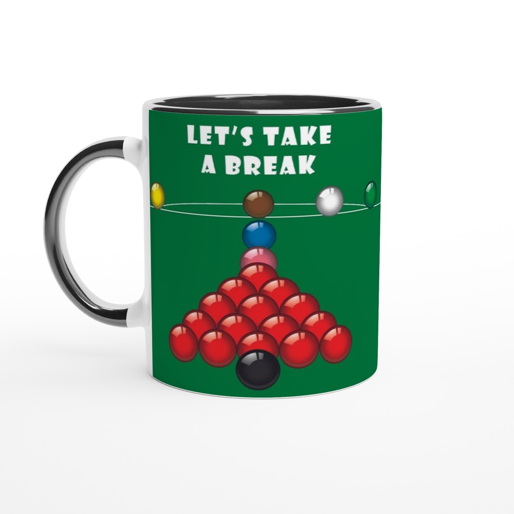 Snooker Let's Take a Break fun sports mug