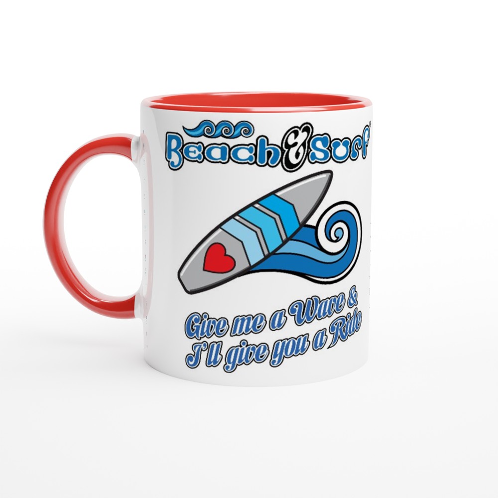 Give me a wave Fun Surfers Mug - BEACH & SURF Leisure Gear