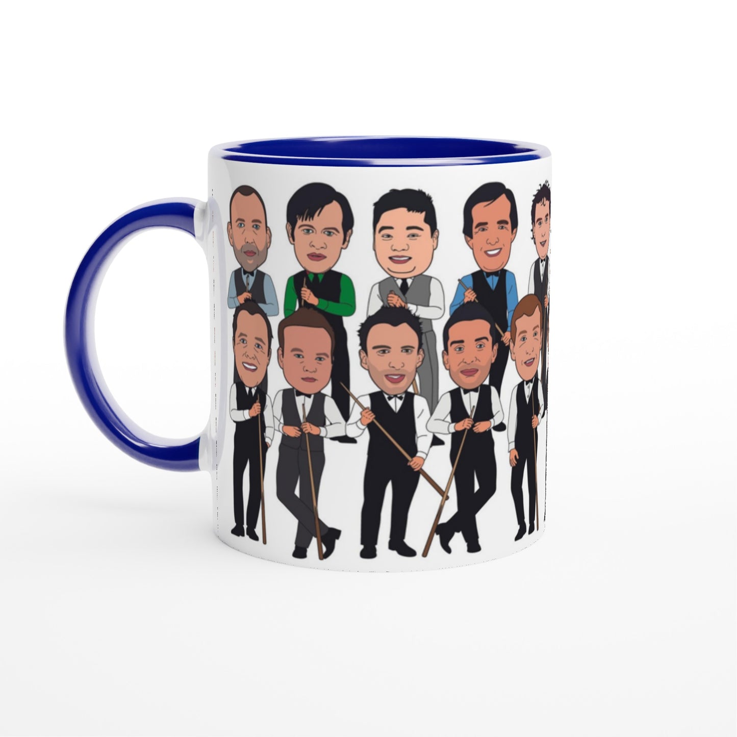 Snooker Top 20 Legends Mug - Fun Caricature Mug