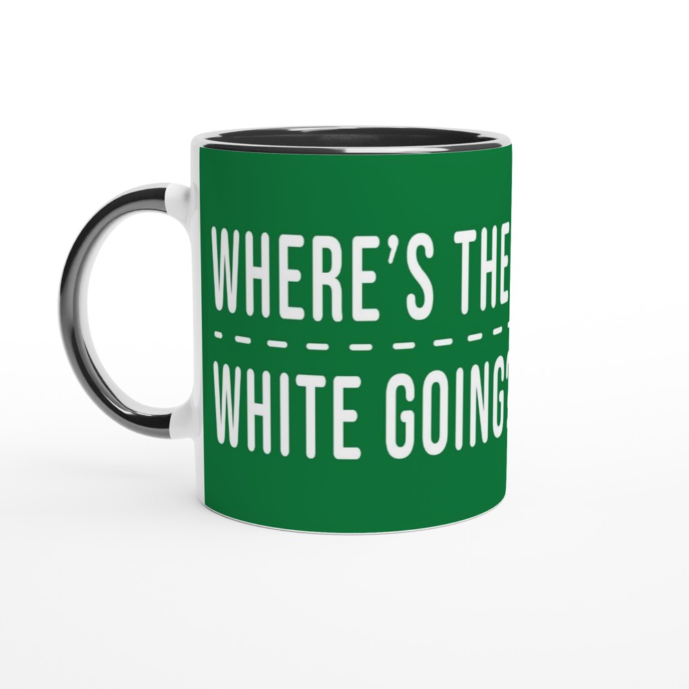 Where's the White Going Snooker Mug