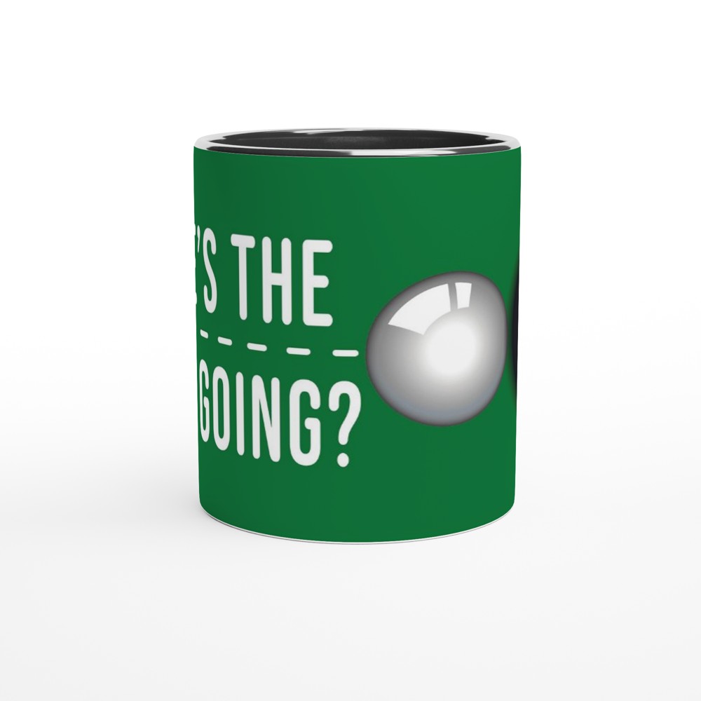 Snooker Mug - Where's The White Going? - fun Mug
