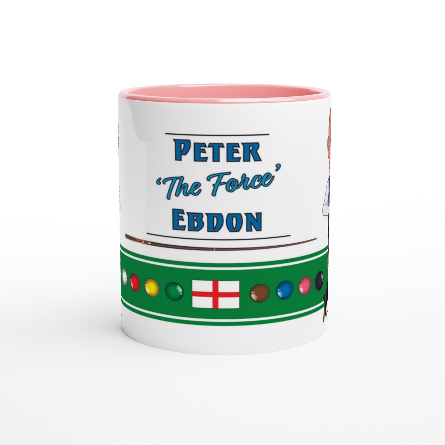 Peter Ebdon Top 20 Snooker Legend Cartoon Mug