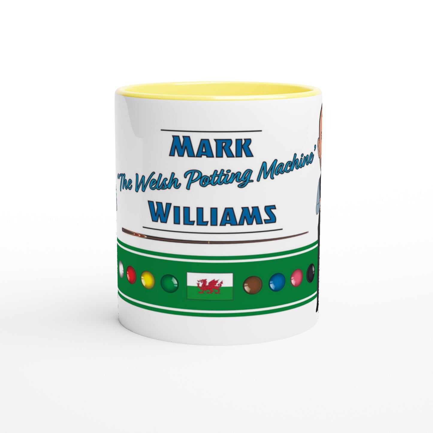 Mark Williams Top 20 Snooker Legend Cartoon Mug