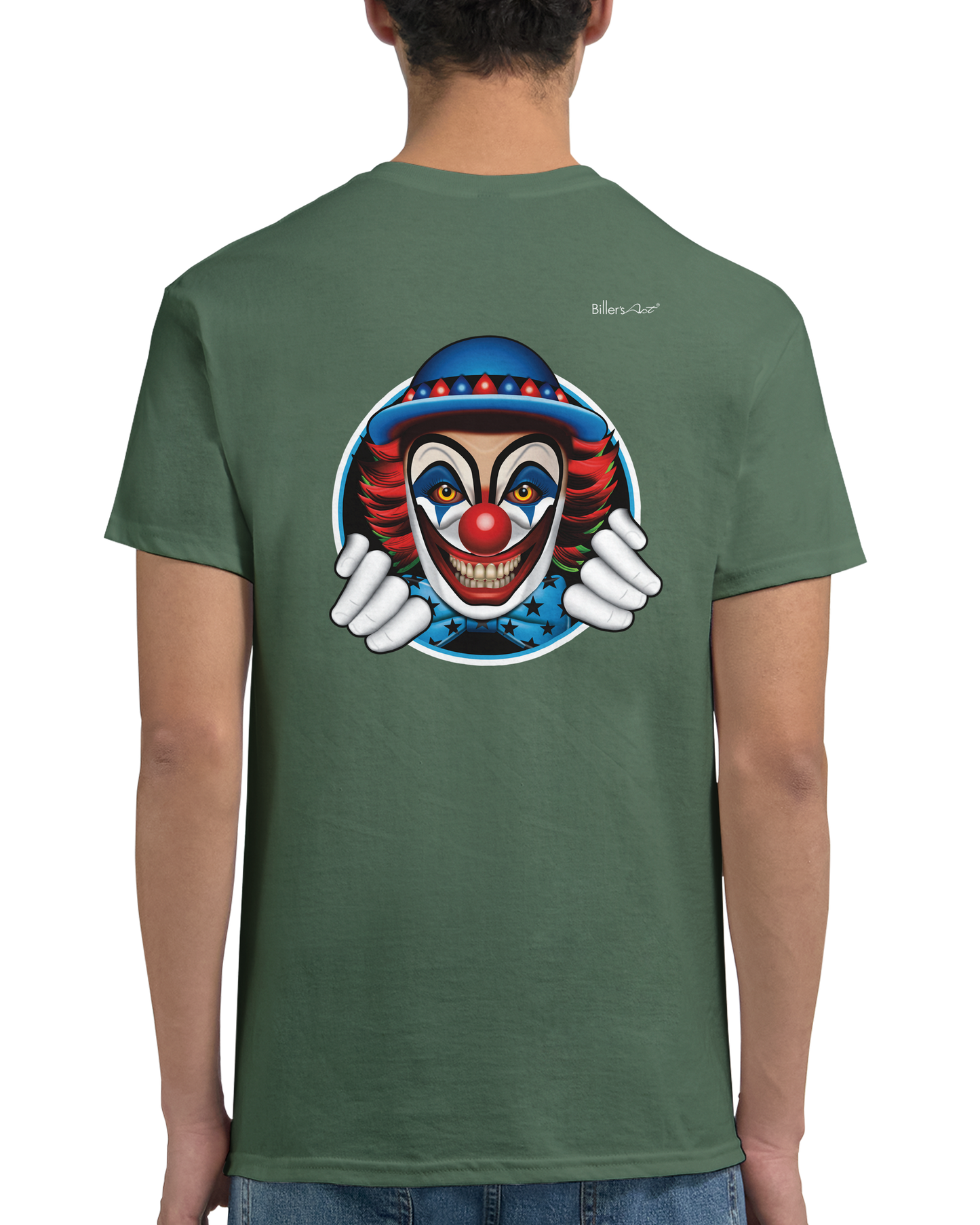 2 Faced Double Sided Clown T-Shirt