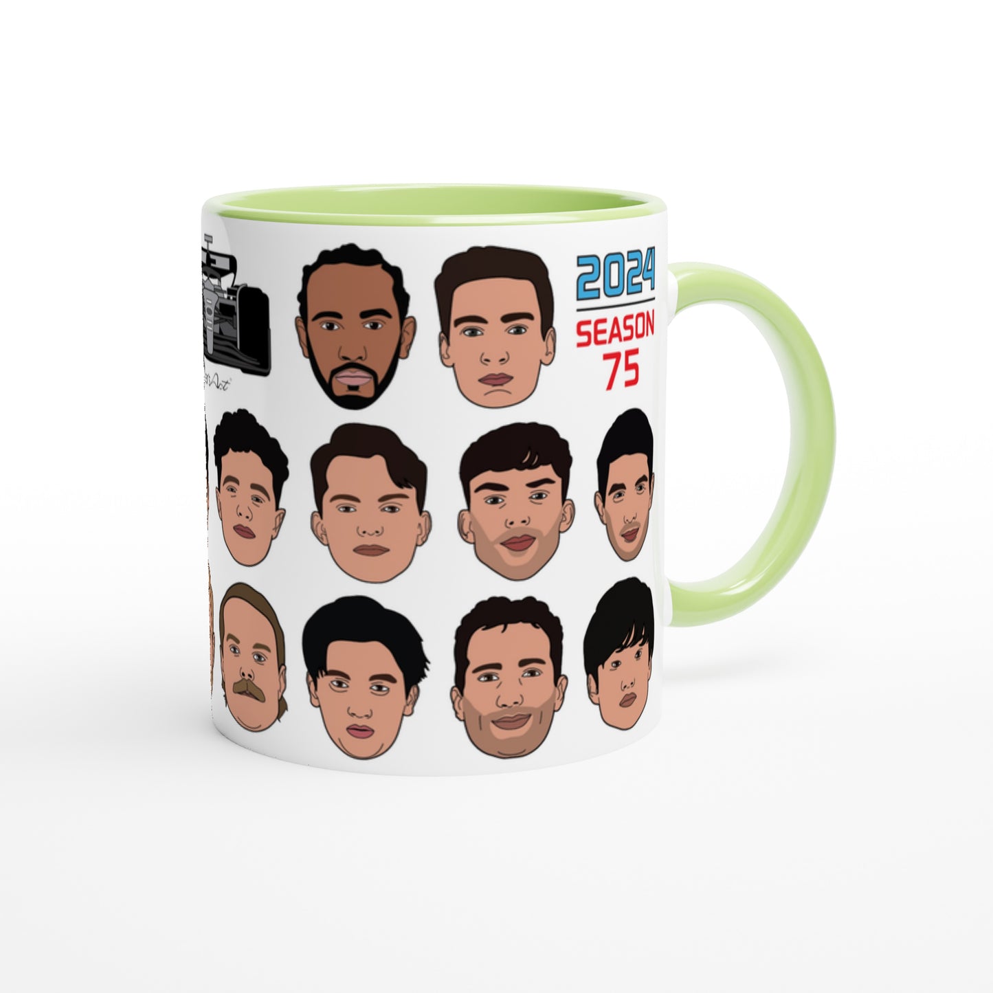 Formula 1 Drivers Heads Mug 2024 F1 Season