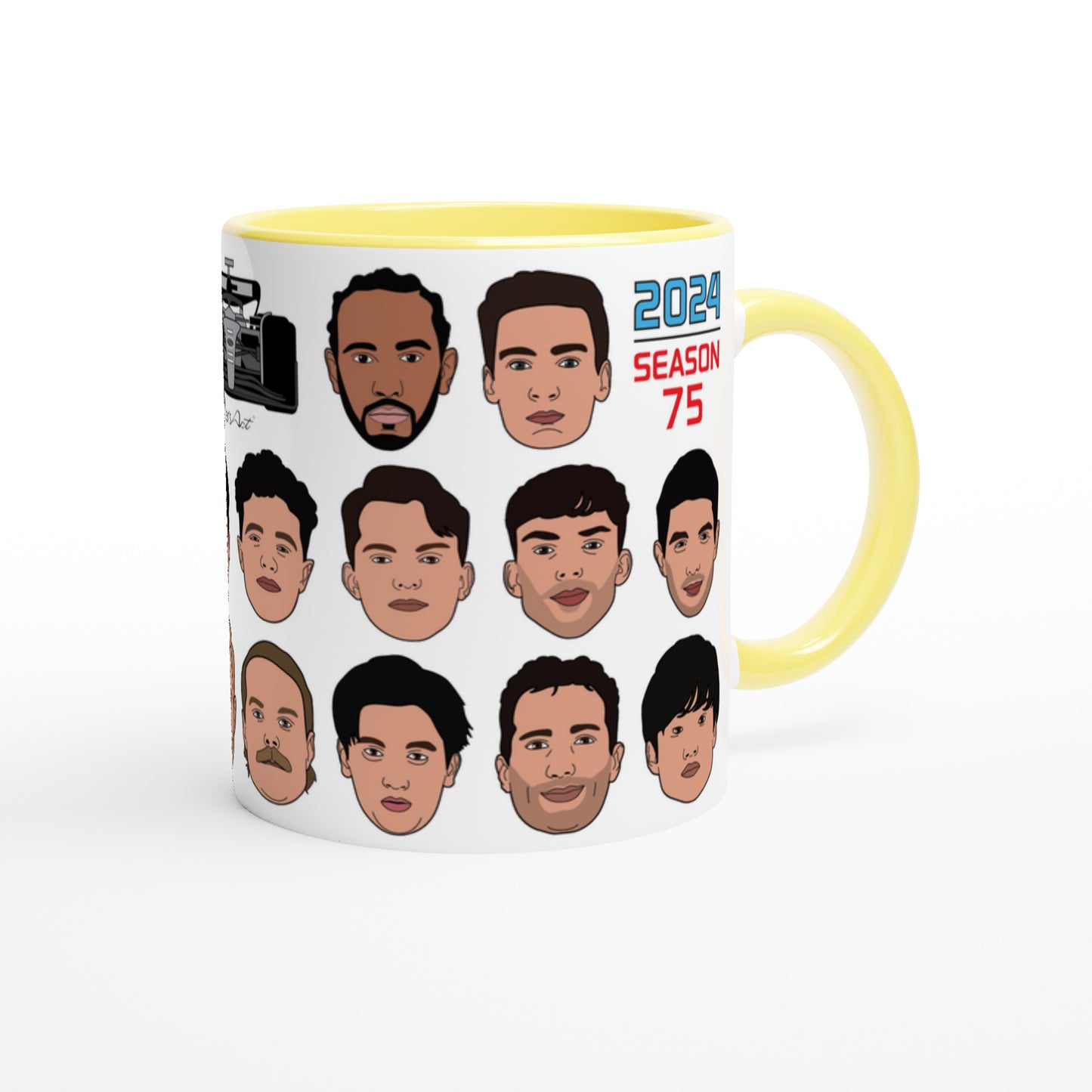 Formula 1 Drivers Heads Mug 2024 F1 Season
