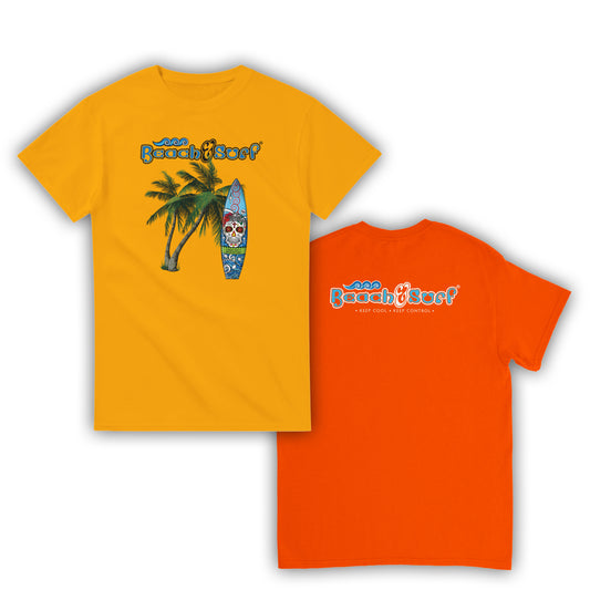 Day of the Dead Surf Board T-Shirt - BEACH & SURF Leisure Wear