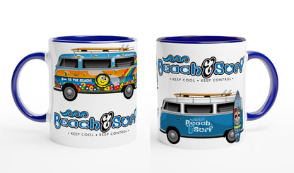 Camper Van Surfer Mugs - BEACH & SURF Leisure Gear