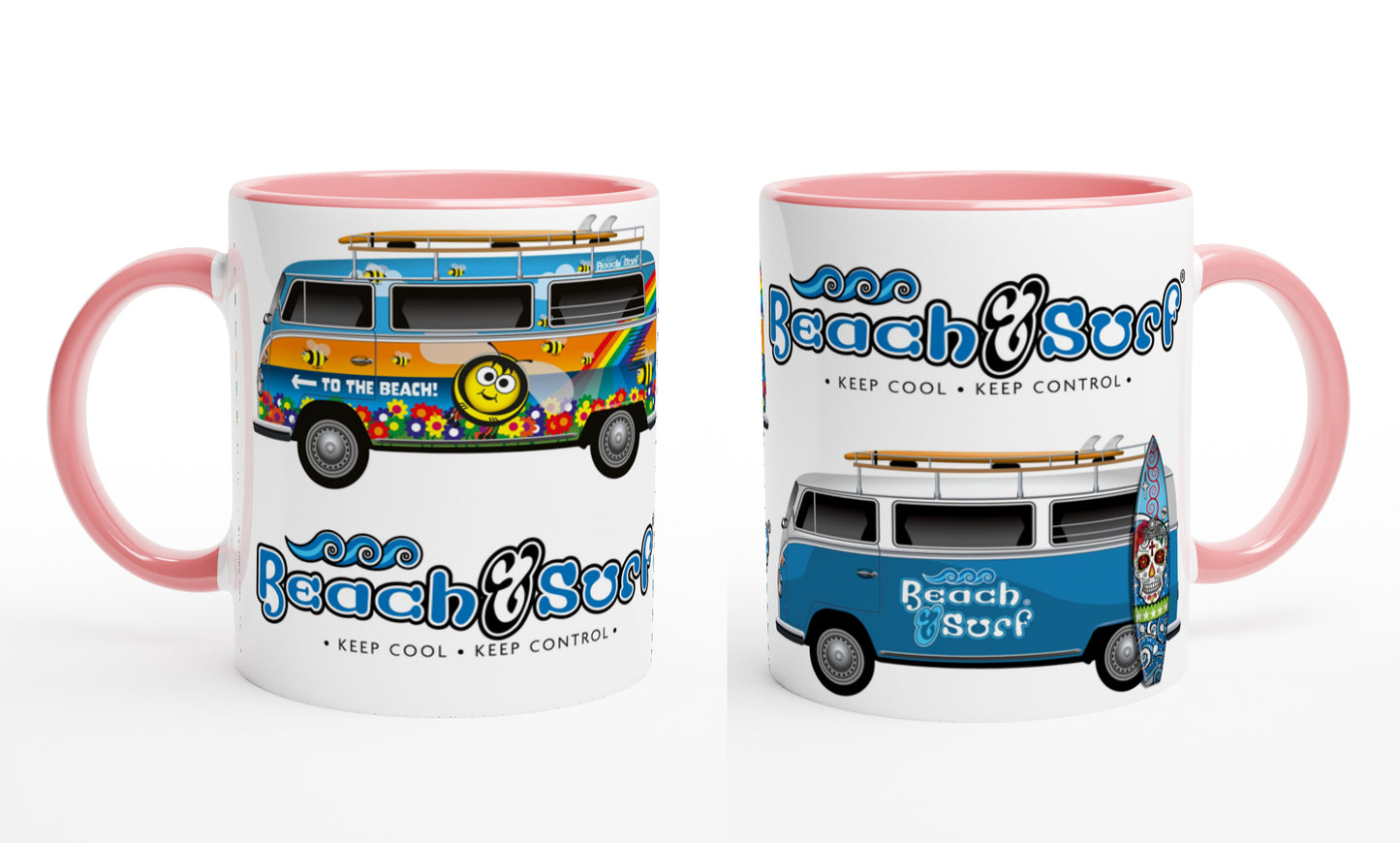 Camper Van Surfer Mugs - BEACH & SURF Leisure Gear