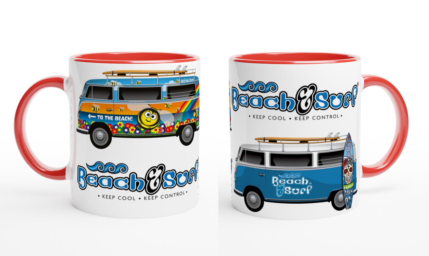 Camper Van Surfer Mugs - BEACH & SURF Leisure Gear