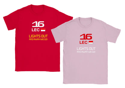 Charles Leclerc Formula 1 2024 Race Calendar Children's T-Shirt