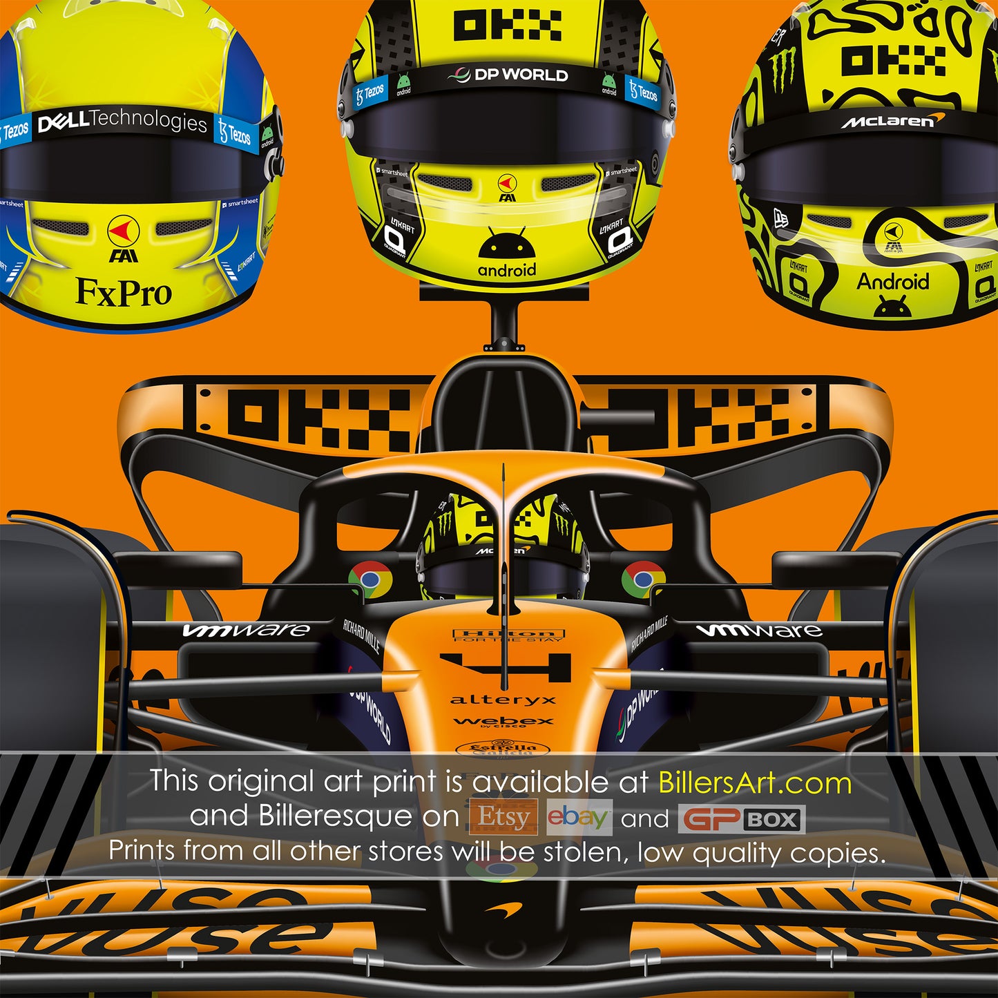 Lando Norris Formula 1 2025 Detailed Season Dates Wall Calendar