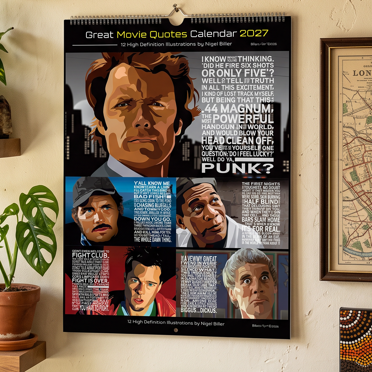 2027 Iconic Christmas Movie Film Quote calendars