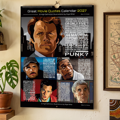 2027 Iconic Christmas Movie Film Quote calendars