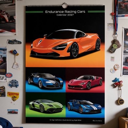 2027 Supercar Hi-Definition Calendar EU