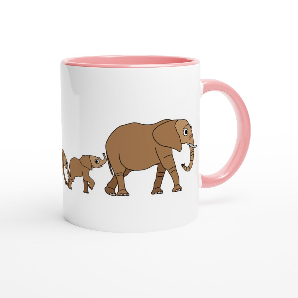 Elephants on their way Mug - Biller's Art