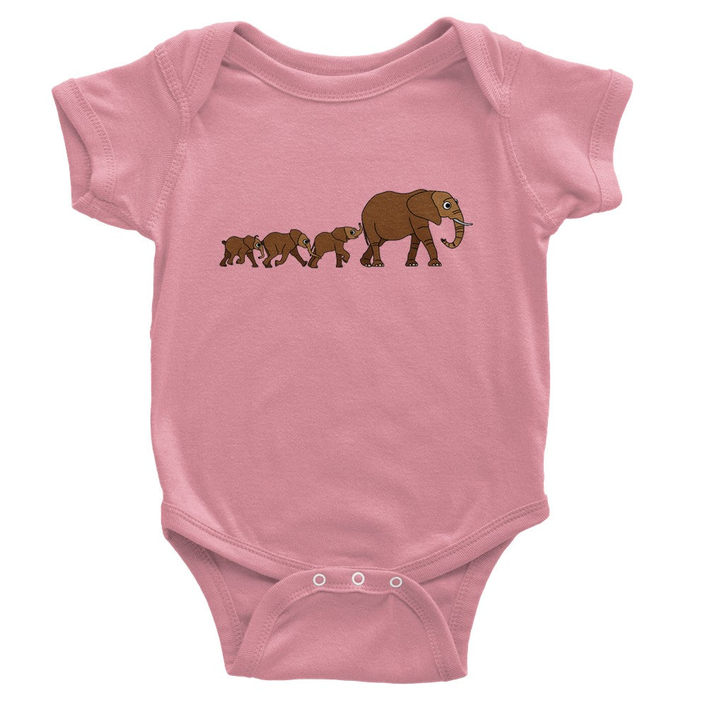Babies Happy Elephants Bodysuit from the Wildlife Collection