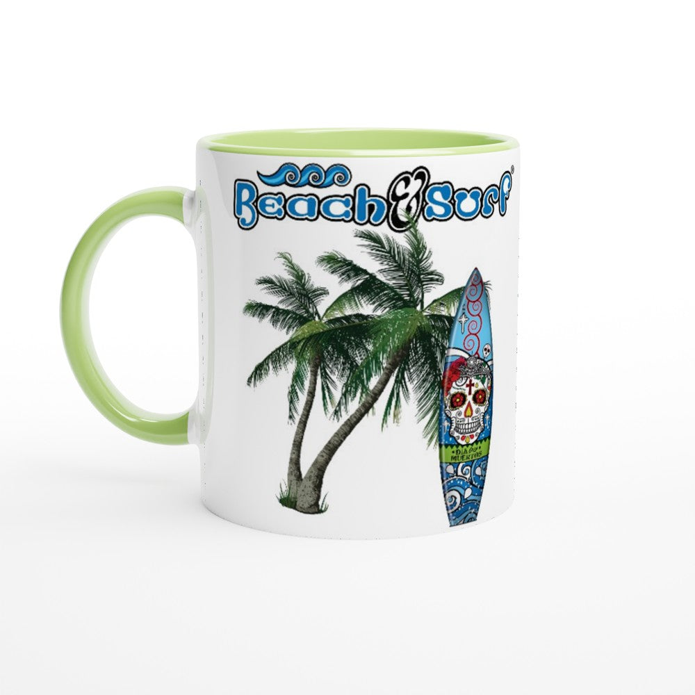 Day of the Dead Surf Board Mug - BEACH & SURF Leisure Gear