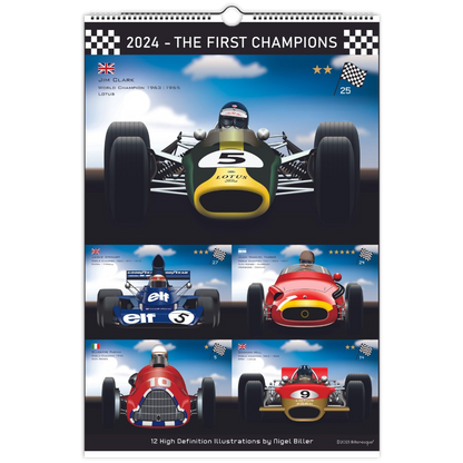 Formula 1 First Champions 2024 Calendar Classics