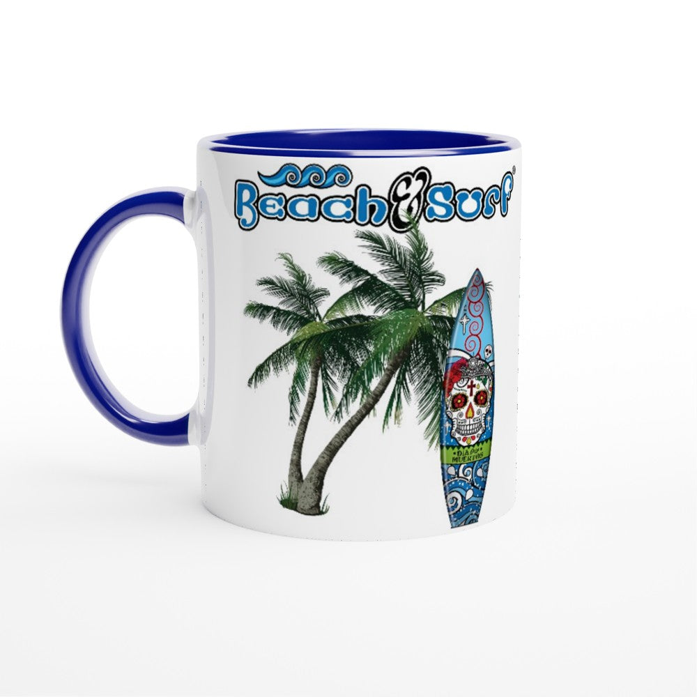 Day of the Dead Surf Board Mug - BEACH & SURF Leisure Gear