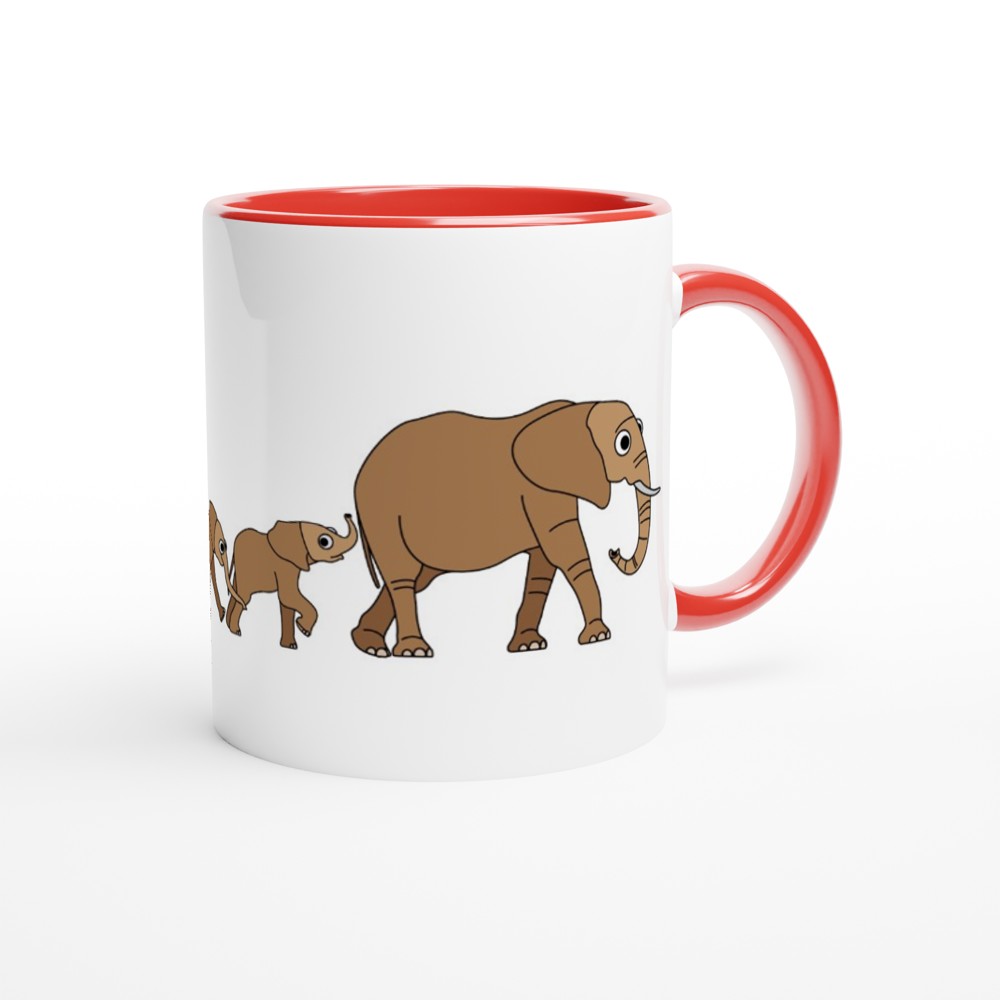 Elephants on their way Mug - Biller's Art