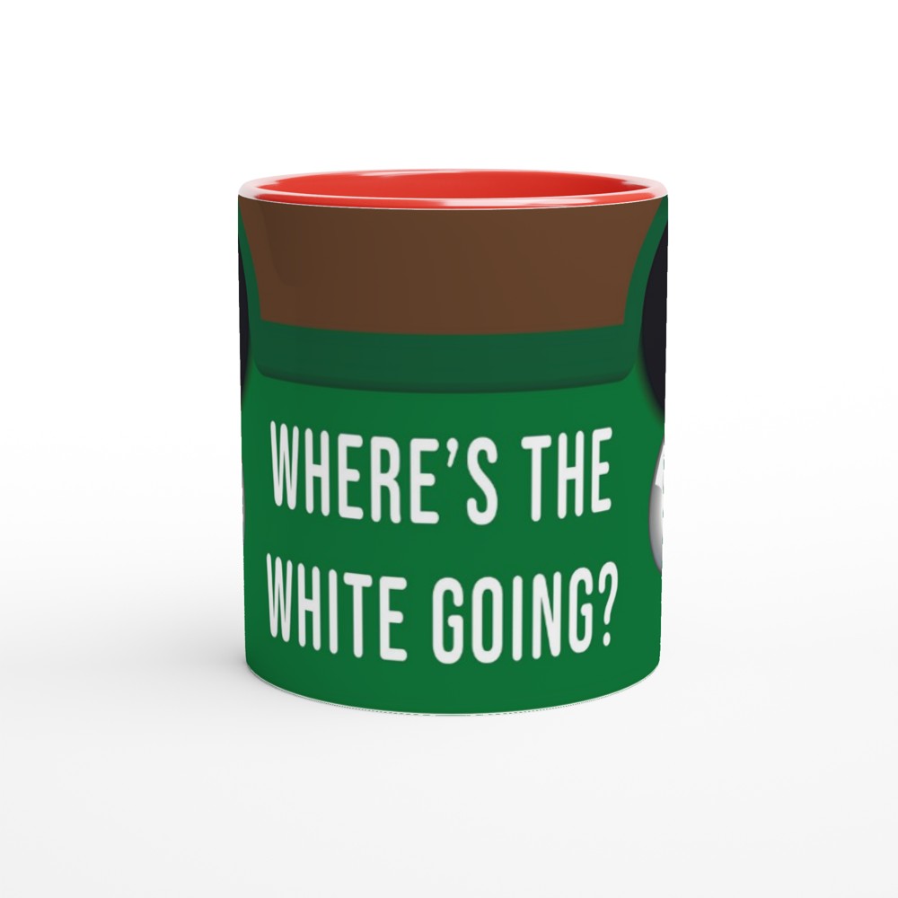 Snooker - Where's The White Going? - fun Sports Mug