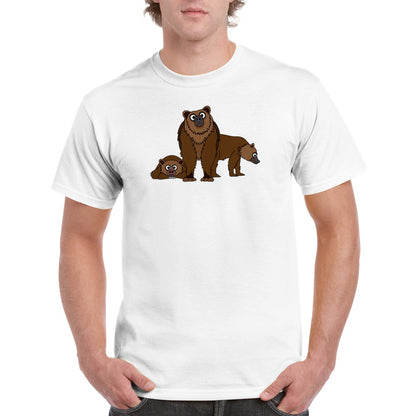 Inquisitive Bears Adult T-Shirt from the Wildlife Collection