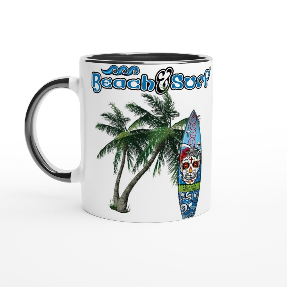 Day of the Dead Surf Board Mug - BEACH & SURF Leisure Gear