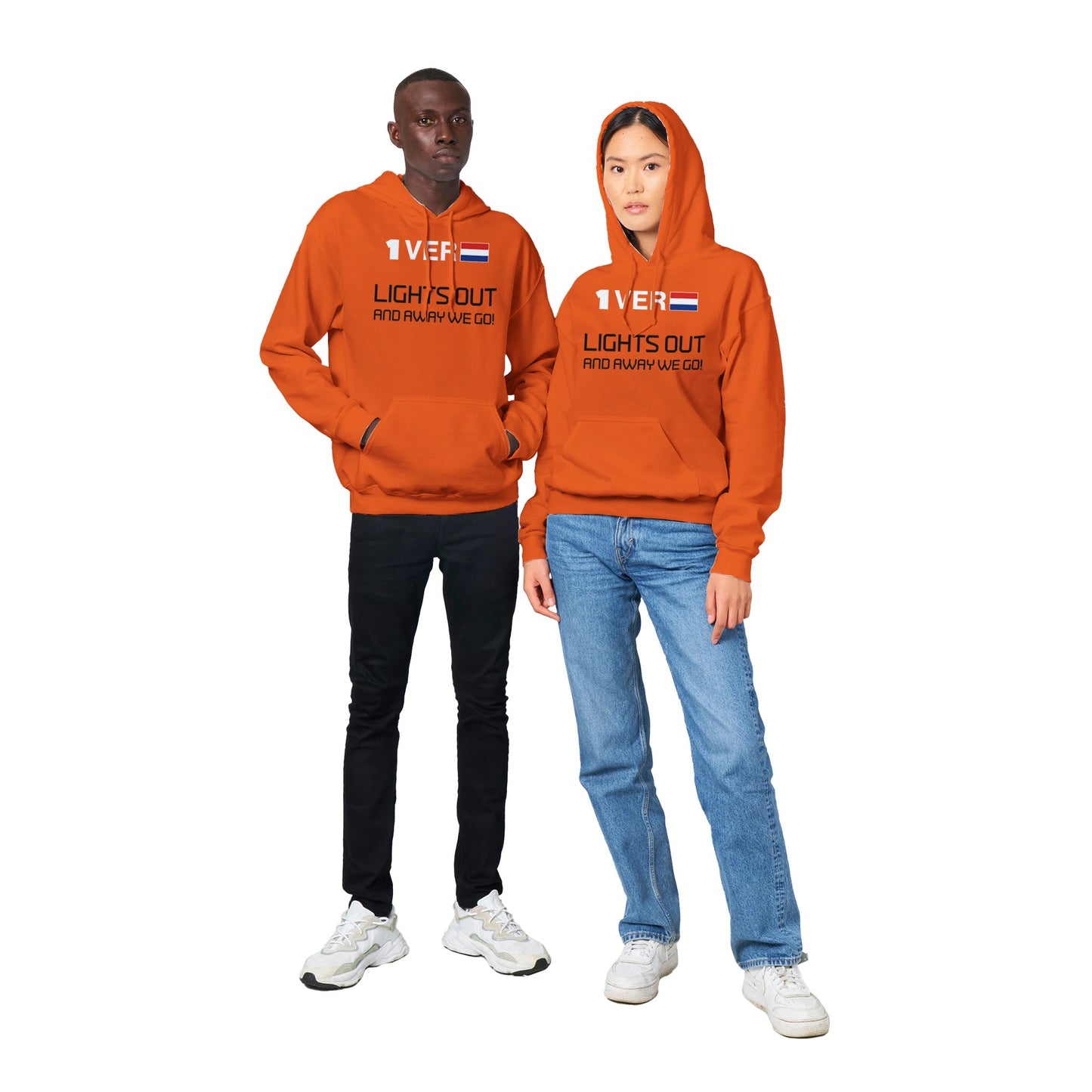 Max Verstappen Formula 1 Hoodie - F1 orange fleece sweatshirt