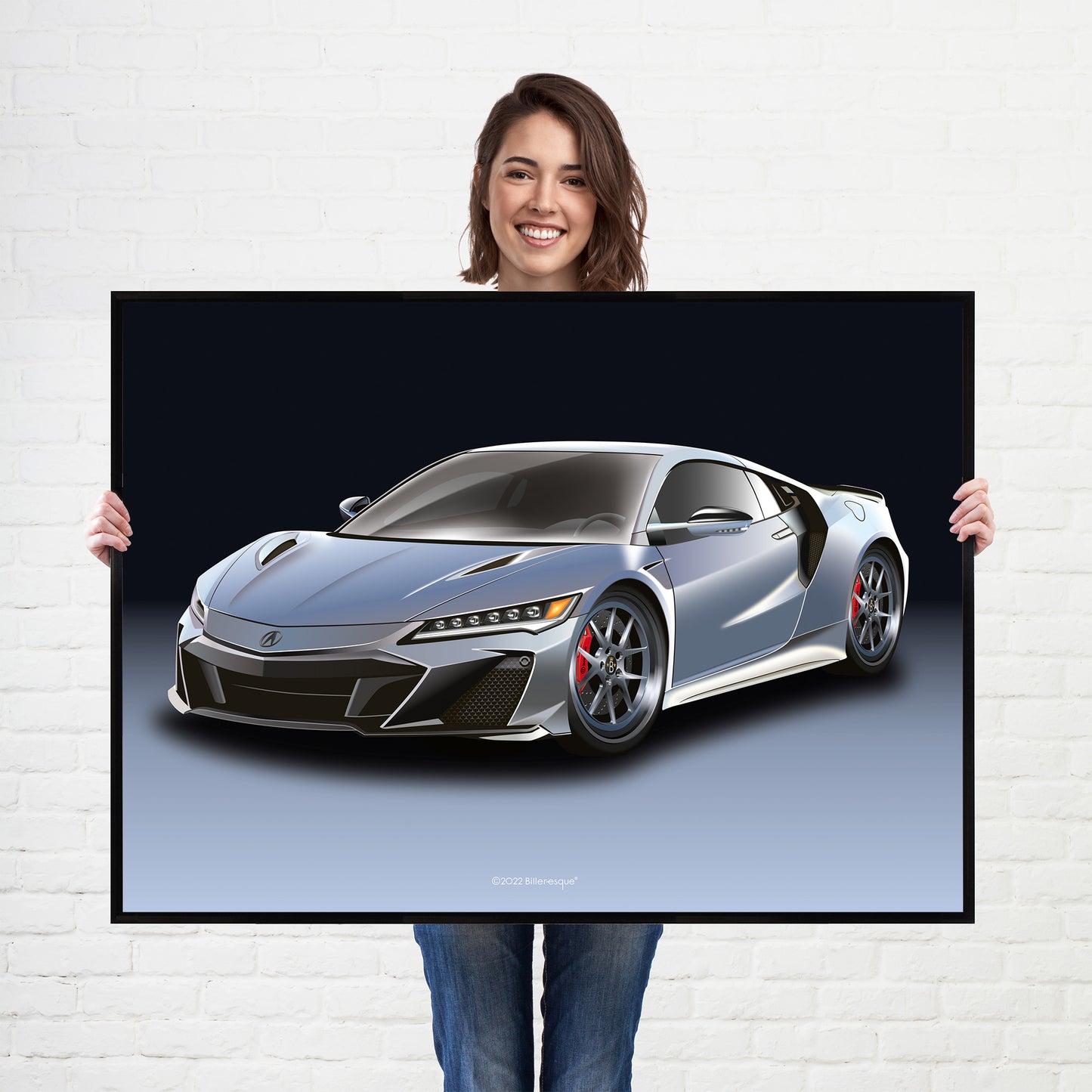 Supercar Acura NSX Honda Print - fast sports cars Poster