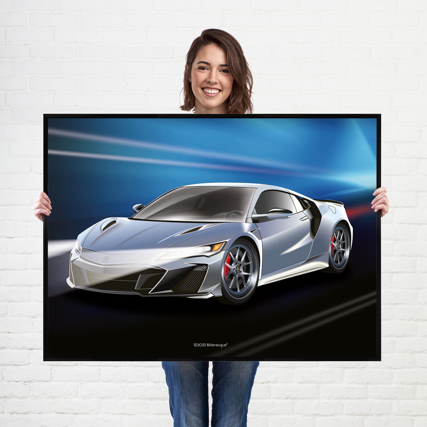 Supercar Acura NSX Honda Print - fast sports cars Poster