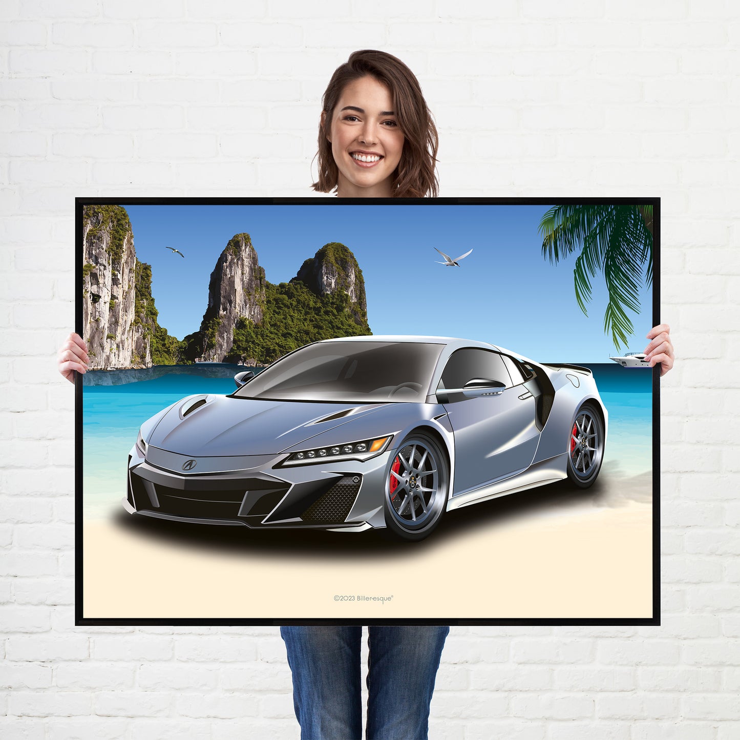 Supercar Acura NSX Honda Print - fast sports cars Poster