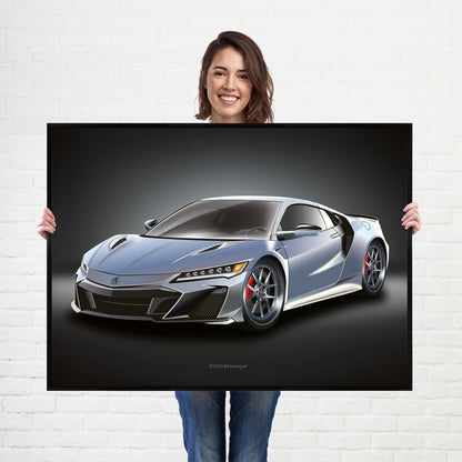 Supercar Acura NSX Honda Print - fast sports cars Poster