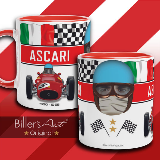 Classic World Champion Alberto Ascari's Car & Helmet Formula 1 Mug