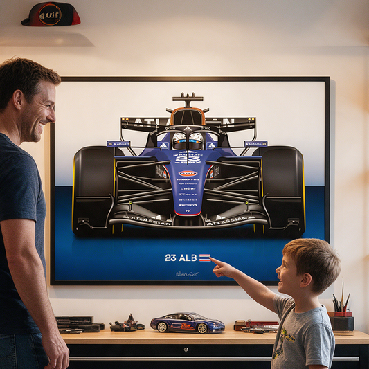Alexander Albon Latest Formula 1 Williams 2026 Racing Car Print