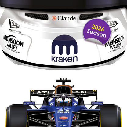 Alexander Albon Formula 1 Racing Helmet 2026 Williams Print