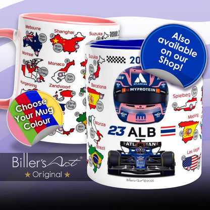 Alexander Albon Latest Formula 1 Williams 2026 Racing Car Print