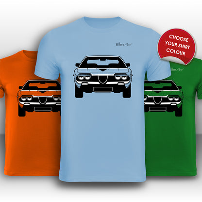 Alfa Romeo Montreal 1970 Front View High Quality T-Shirt