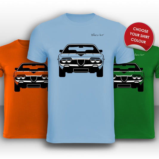 Alfa Romeo Montreal 1970 Front View High Quality T-Shirt