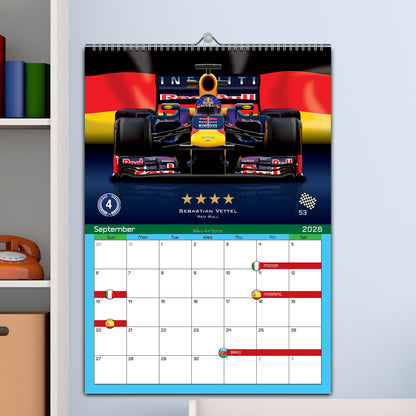 2026 All Time Best Racing Drivers Calendar